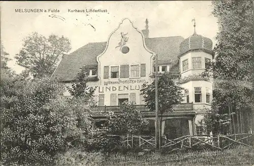 Melsungen Fulda Kurhaus Lindenlust / Melsungen /Schwalm-Eder-Kreis LKR