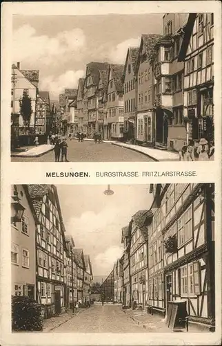 Melsungen Fulda Burgstrasse Fritzlarstrasse  / Melsungen /Schwalm-Eder-Kreis LKR