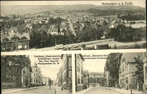 Melsungen Fulda Gasthaus Hessischer Hof Lindenberg Rotenburger Strasse  / Melsungen /Schwalm-Eder-Kreis LKR