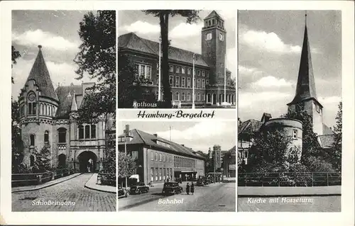 Bergedorf Hamburg Schlosseingang Rathaus Bahnhof Kirche Hasseturm