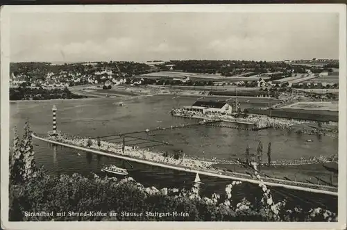 Hofen Stuttgart Strandbad Strand Kaffee Schiff