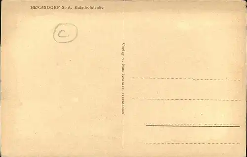 Hermsdorf Sachsen Altenburg Bahnhofstrasse / Hermsdorf Thueringen /Saale-Holzland-Kreis LKR