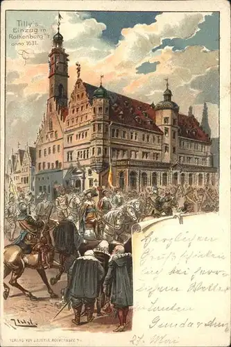 Rothenburg Kyffhaeuser Tilly `s Einzug anno 1631