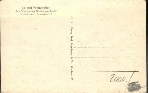 Wedel Pinneberg Roland-Weinstuben