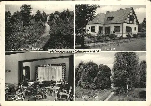 wx52974 Holm-Seppensen Cafe Kuehn
Buesenbachtal Kategorie. Buchholz in der Nordheide Alte Ansichtskarten