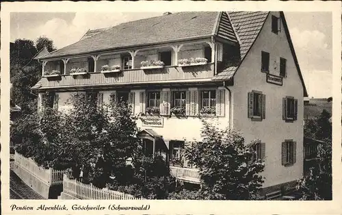Goeschweiler Schwarzwald Pension Alpenblick