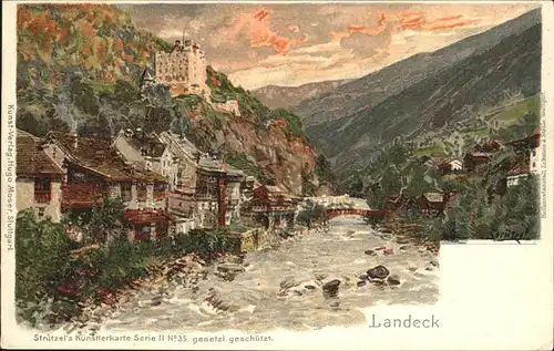 Landeck Teningen Struetzel&#180;s Kuenstlerkarte