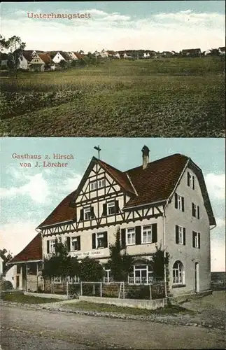 Unterhaugstett Gasthaus Hirsch Kat. Bad Liebenzell