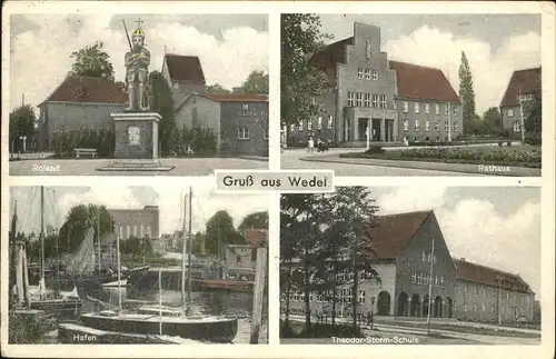 Wedel Pinneberg Hafen
Roland
Theordor-Storm-Schule
Rathaus Kat. Wedel