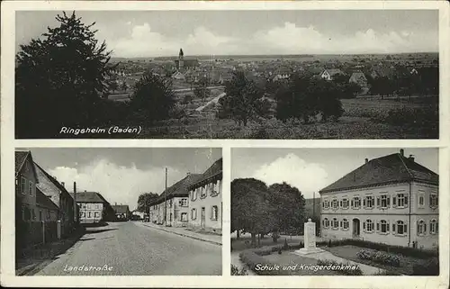 Ringsheim Landstrasse
Schule
Kriegerdenkmal Kat. Ringsheim