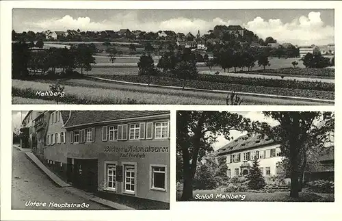 Mahlberg Schloss Mahlberg
Untere Hauptstrasse Kat. Mahlberg