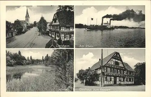 Diersheim Gasthaus Rappen Kat. Rheinau