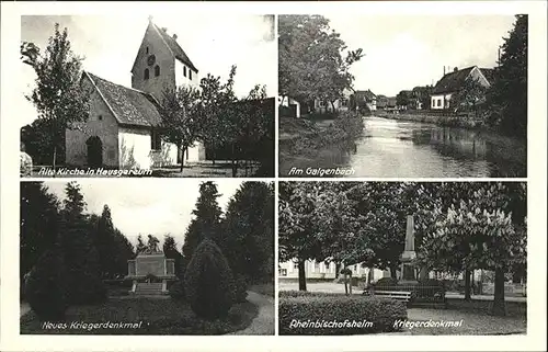 Rheinbischofsheim Kriegerdenkmal
Galgenbach
Kirche in Hausgereuth Kat. Rheinau