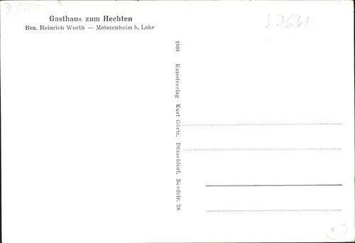 Meissenheim Baden Gasthaus Hechten
Grabmal F. v. Brion aus Sesenheim / Meissenheim /Ortenaukreis LKR