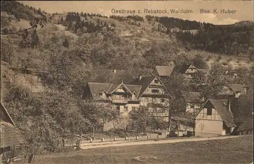Waldulm Gasthaus Rebstock Kat. Kappelrodeck