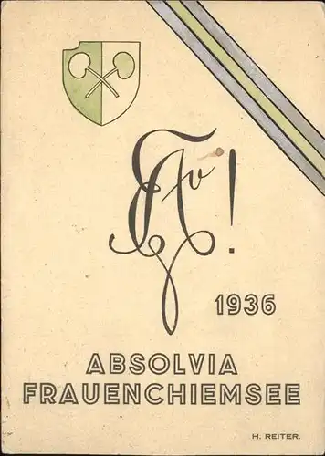Frauenchiemsee Absolvia 1936 Kat. Chiemsee