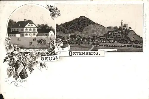 Ortenberg Baden Gasthaus Krone Kat. Ortenberg