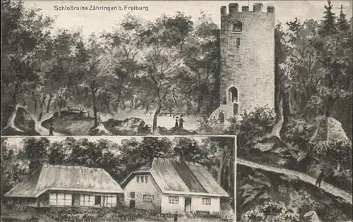 Zaehringen Freiburg Breisgau Schlossruine  / Freiburg im Breisgau /Breisgau-Hochschwarzwald LKR