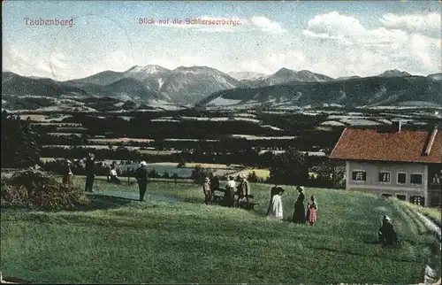 Taubenberg Blich auf Schlierseeberge Kat. Bodolz