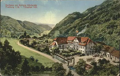 Guenterstal Freiburg Kurhaus Kyburg Zeichnung / Freiburg im Breisgau /Breisgau-Hochschwarzwald LKR