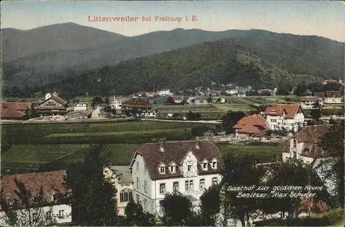 Littenweiler Gasthof zur goldenen Krone Max Schuler Kat. Freiburg im Breisgau