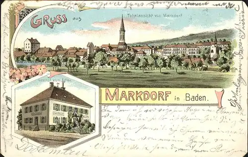 Markdorf Baden Totalansiche Gasthof Adler Kat. Markdorf