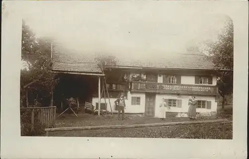 Otterfing Bauernhaus Menschen Kat. Otterfing