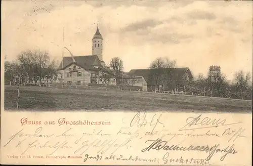 Grosshoehenrain Panorama Kat. Feldkirchen-Westerham