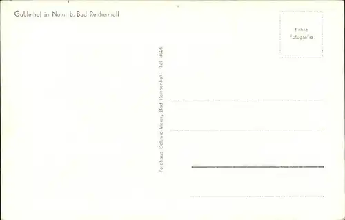 Nonn Oberbayern Gablerhof Kat. Bad Reichenhall