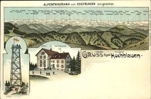 Hochblauen Alpenpanorama Hotel Hochblauen Kat. Badenweiler