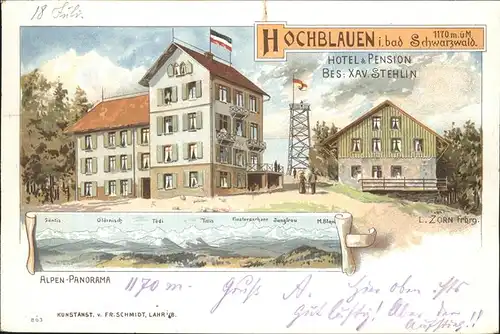 Hochblauen Hotel Pension Kat. Badenweiler