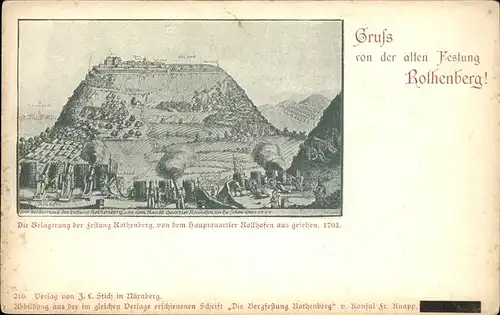 Rothenberg Odenwald Festhung, Belagerung 1703 / Rothenberg /Odenwaldkreis LKR