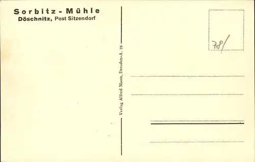 Doeschnitz Sorbitz Muehle Kat. Doeschnitz