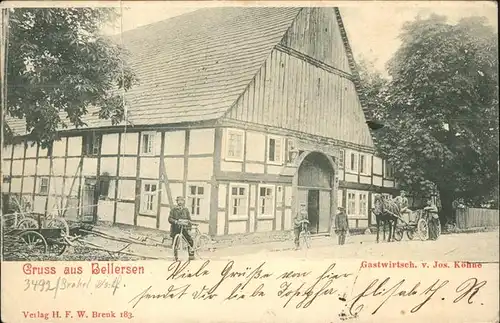 Bellersen Gastwirtschaft v. Jos. Koehne Kutsche Kat. Brakel