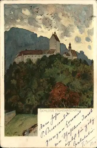 Hohenaschau Chiemgau Schloss Kat. Aschau i.Chiemgau