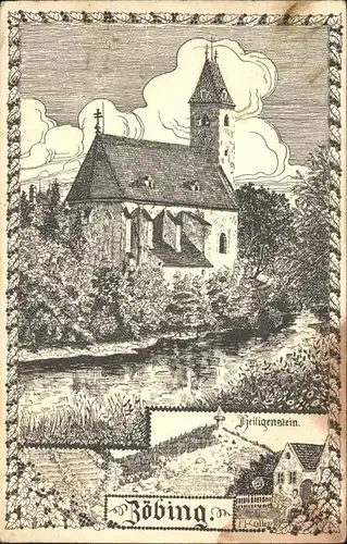 wx59140 Zoebing Kamptal Heiligenstein Pfarrkirche Franz Koller Kategorie.  Alte Ansichtskarten
