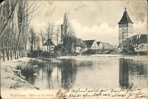 Waiblingen Rems Bruecke Kat. Waiblingen