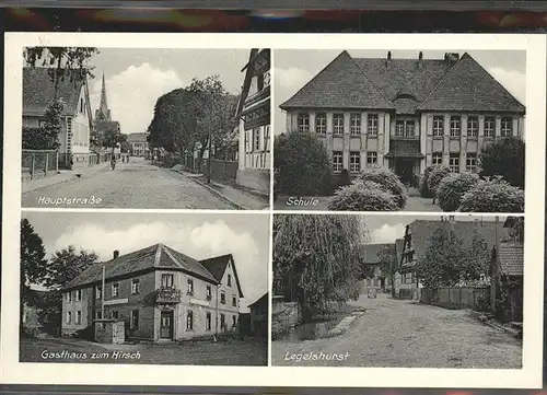 Legelshurst Schule Hauptstrasse Gasthaus zum Hirsch Kat. Willstaett