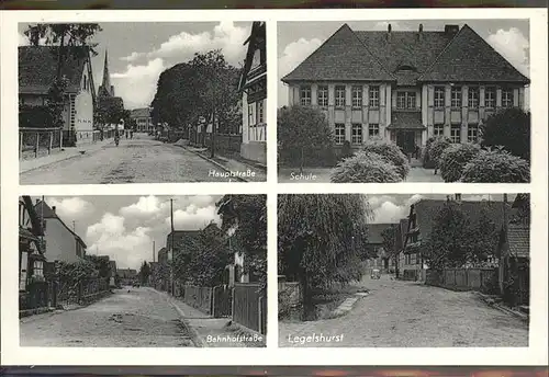Legelshurst Schule Hauptstrasse Bahnhofstrasse  Kat. Willstaett