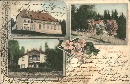 Kirchschlag Badhaus Villa Christ Villa Geier Kat. Kirchschlag