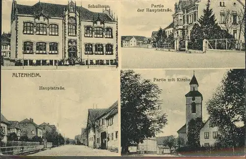 Altenheim Neuried Hauptstrasse Kirche Schulhaus Kat. Neuried