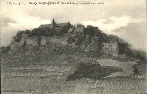 Ebernburg Hutten Sickingen Denkmal  Kat. Bad Muenster am Stein-Ebernburg