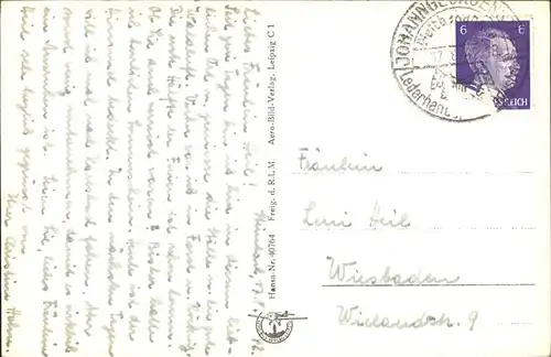 Steinbach Johanngeorgenstadt Fliegeraufnahme  Kat. Johanngeorgenstadt