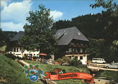 Grafenhausen Schwarzwald Gasthof Tannenmuehle Kat. Grafenhausen