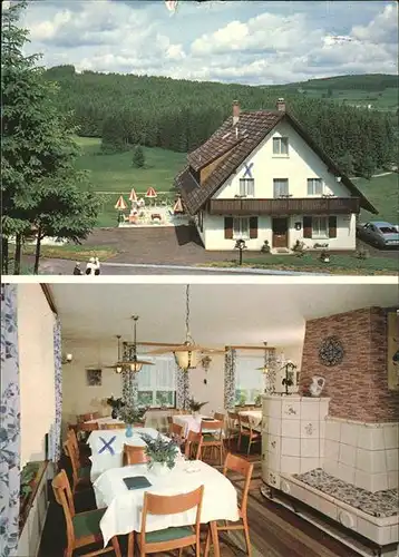 Grafenhausen Schwarzwald Cafe Pension Waldesruh Kat. Grafenhausen