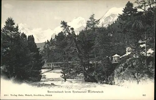 Morteratsch Berninabach Restaurant  Kat. Morteratsch