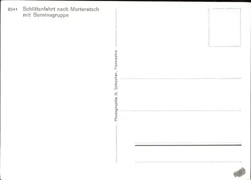 Morteratsch Schlittenfahrt Kat. Morteratsch