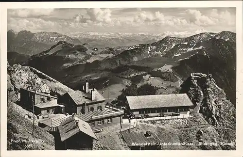 Wendelstein Berg Unterkunftshaeuser Kat. Bayrischzell