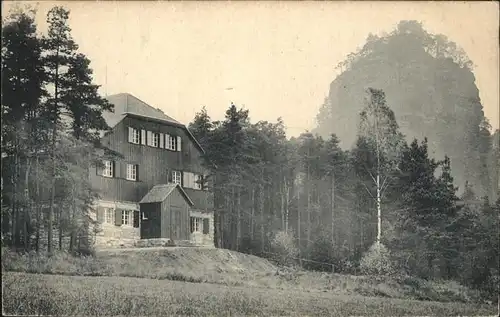 Schoena Mockrehna Naturfreunde Haus Zirkelstein Kat. Mockrehna