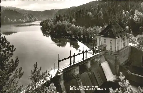 Koetzting Hoellensteinsee Kraftwerk Kat. Bad Koetzting